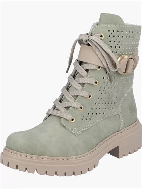 (Rieker) Rieker Damen Schnürstiefel in grün .